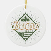 Boise City Idaho United States  USA Tree Keramisch Ornament (Voorkant)