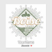 Boise City Idaho United States  USA Tree Sticker (Vel)