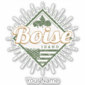 Boise City Idaho United States  USA Tree Sticker (Voorkant)