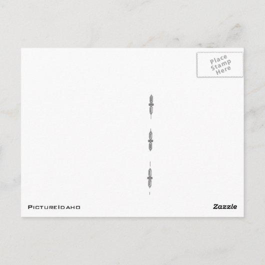 Boise Herfst briefkaart (Achterkant)