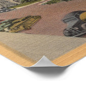 Boise, ID - Uitzicht van Capital Park & Surround Poster (Hoek)