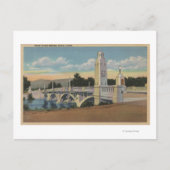 Boise, ID - Uitzicht van de Boise River Bridge Briefkaart (Voorkant)