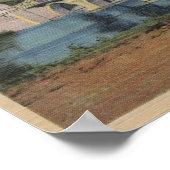 Boise, ID - Uitzicht van de Boise River Bridge Poster (Hoek)