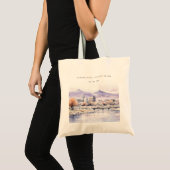 Boise, Idaho Aquarel Landschap Bruiloft Tote Bag (Voorkant (product))