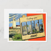 Boise, Idaho  Big Letters Briefkaart (Voorkant / Achterkant)