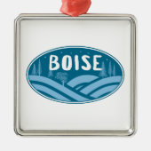 Boise Idaho buiten Metalen Ornament (Voorkant)