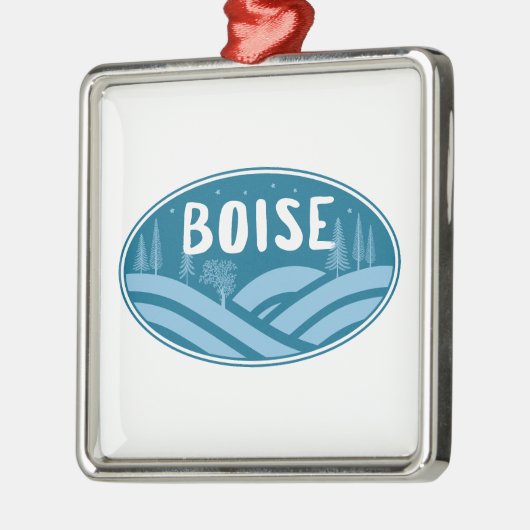 Boise Idaho buiten Metalen Ornament (Links)