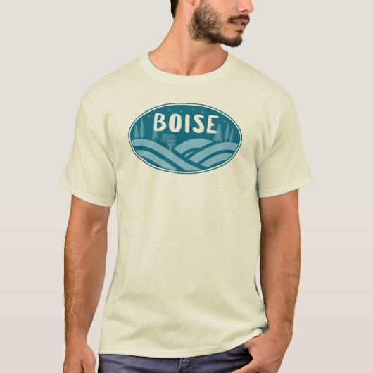 Boise Idaho buiten T-shirt (Voorkant)
