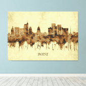 Boise Idaho Cityscape Canvas Afdruk (Insitu (Houten vloer))