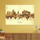 Boise Idaho Cityscape Canvas Afdruk (Insitu (Woonkamer))