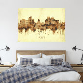 Boise Idaho Cityscape Canvas Afdruk (Insitu (Slaapkamer))