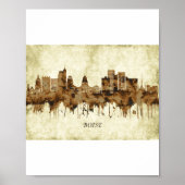 Boise Idaho Cityscape Poster (Voorkant)