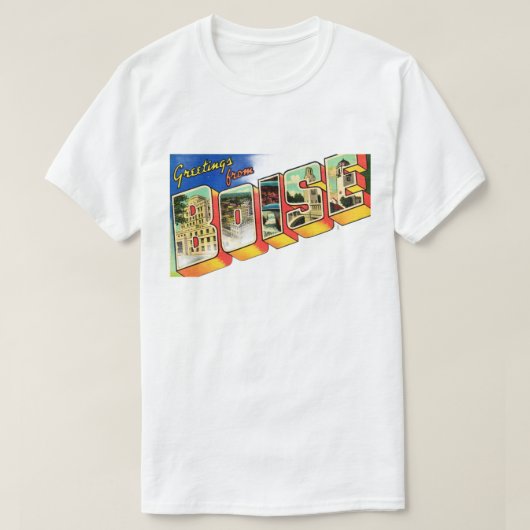 Boise Idaho Fade-out T Shirt (Design voorkant)