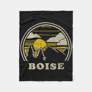 Boise Idaho Id T-shirt vintage wandelen bergen Te Fleece Deken