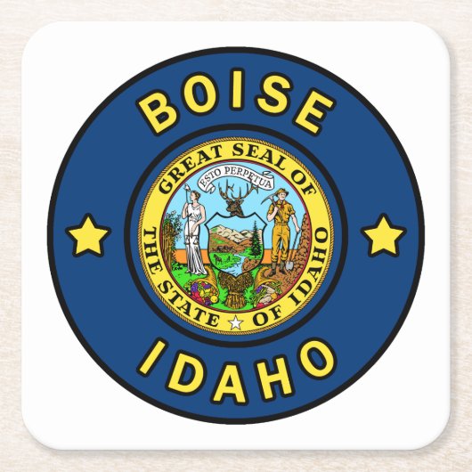 Boise Idaho Kartonnen Onderzetters (Voorkant)