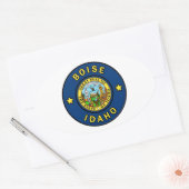 Boise Idaho Ovale Sticker (Envelop)