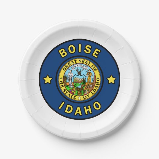 Boise Idaho Papieren Bordje (Voorkant)