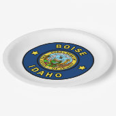 Boise Idaho Papieren Bordje (Gekanteld)