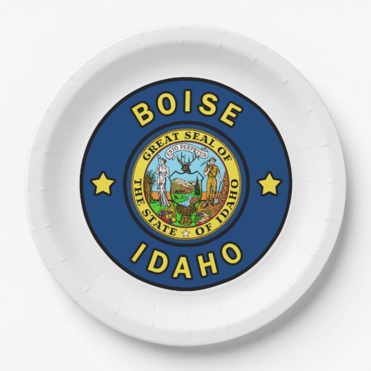 Boise Idaho Papieren Bordje (Voorkant)