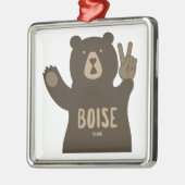 Boise Idaho Peace Bear Metalen Ornament (Links)