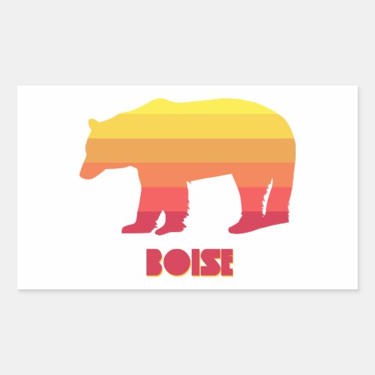 Boise Idaho Rainbow Beer Rechthoekige Sticker (Voorkant)