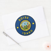 Boise Idaho Ronde Sticker (Envelop)
