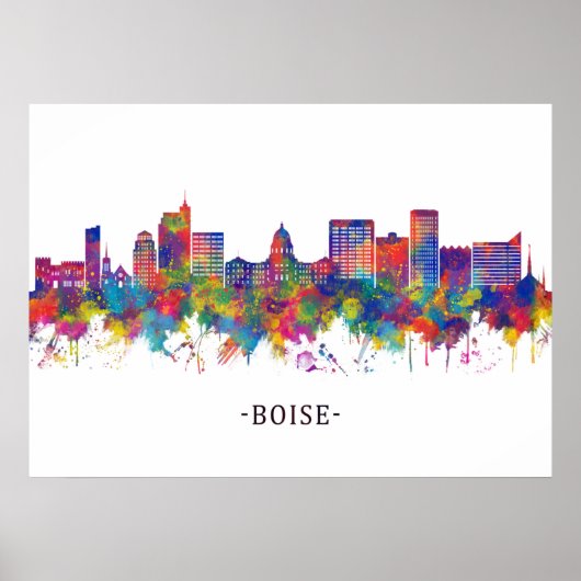 Boise Idaho Skyline Poster (Voorkant)