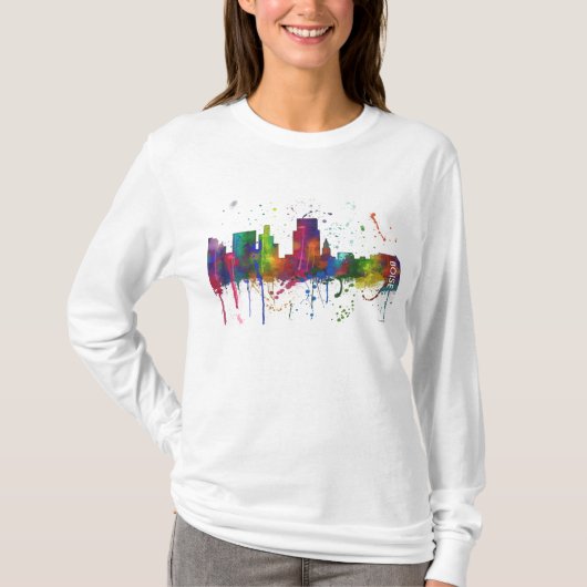 BOISE IDAHO SKYLINE T-SHIRT (Voorkant)