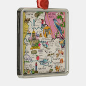  Boise, Idaho State Kaart Ornament (Rechts)