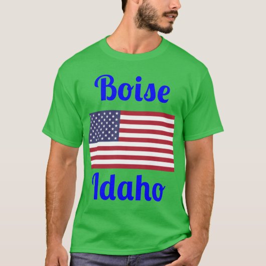 Boise Idaho Stijlvolle Prints 3 T-shirt (Voorkant)