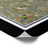 Boise Idaho van Space Satellite Poster Map (Hoek)