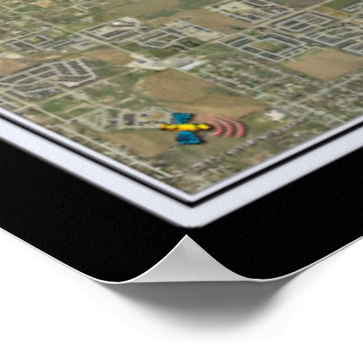 Boise Idaho van Space Satellite Poster Map (Hoek)