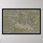 Boise Idaho van Space Satellite Poster Map (Voorkant)