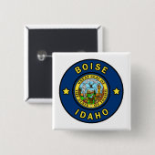 Boise Idaho Vierkante Button 5,1 Cm (Voorkant /achterkant)