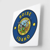 Boise Idaho Vierkante Klok (Hoek)