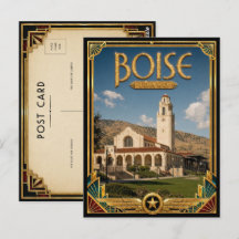 Boise Idaho Vintage Art Deco Gouden Tijdperk