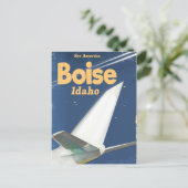 Boise Idaho vluchtposter Briefkaart (Staand voorkant)