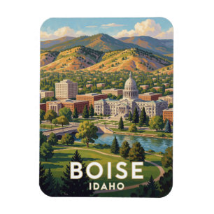 Boise Idaho Voorberg Reizen Magneet