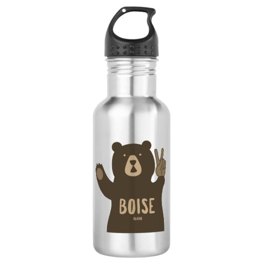 Boise Idaho Vredesbeer Waterfles (Voorkant)