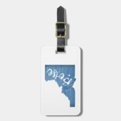 Boise, Idaho Wood Grain Bagagelabel (Voorkant verticaal)