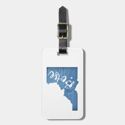 Boise, Idaho Wood Grain Bagagelabel (Voorkant verticaal)