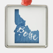 Boise, Idaho Wood Grain Metalen Ornament (Voorkant)
