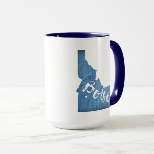 Boise, Idaho Wood Grain Mok (Voorkant rechts)
