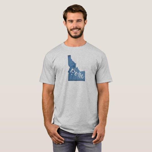 Boise, Idaho Wood Grain T-shirt (Voorkant volledig)