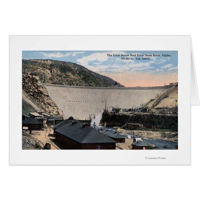 Boise River en Great Arrow Rock Dam (Voorkant Horizontaal)