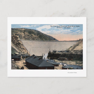 Boise River en Great Arrow Rock Dam Briefkaart