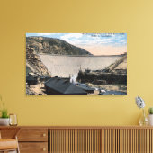 Boise River en Great Arrow Rock Dam Canvas Afdruk (Insitu (Woonkamer))