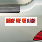 Boise We Go Hard Paraphernalia Bumpersticker (Op auto)