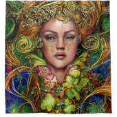 Boisterous Woman St. Patrick's Day Artwork Douchegordijn (Voorkant)