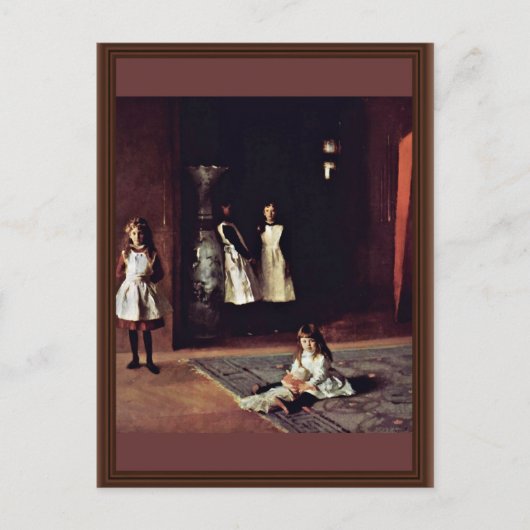 Boit Daughters van Sargent John Singer Briefkaart (Voorkant)